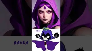 TEEN TITANS GO characters IN REAL LIFE #digitalart #teentitansgo #youtubeshorts