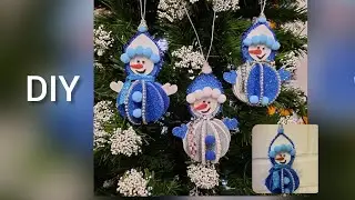 Tutorial: Trasformare la Gomma Eva in un pupazzo di neve!☃️Снеговик из фоамирана!