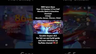 Mavuika MELT TEAM One-Shots Floor 12 Chamber 3! (5.5 Abyss Speedrun) | Arlecchino Overload Variant