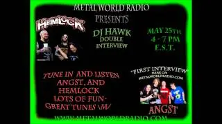 Angst First Interview EVER with DJ Hawk Metal World Radio