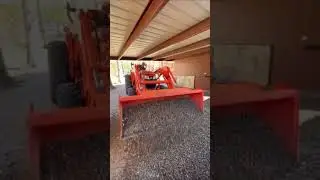 Spreading Stone/Gravel With The Kubota Tractor 🚜 #shorts #short #shortvideo #video #kubota