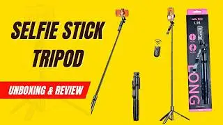 L16 Selfie Stick Tripod Unboxing & Review | Bluetooth Connect + How to Use