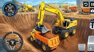👷City Road Construction Simulator 3D 🚧 | Heavy Excavator & Truck (Android Gameplay) 