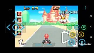 Mario Kart:Super Circuit - SNES Mario Circuit 1 - 50 CC Quick Run Replay (0:48.25)