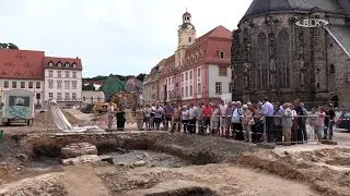 Ausgrabungen Weißenfelser Markt Dr  Matthias Becker Landesamt für Denkmalpflege und Archä