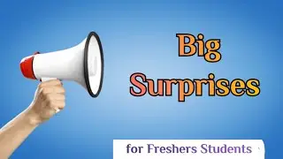 2 Big Surprises for all Placement Oriented Students// Freshers // must watch #surprise #announcement