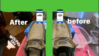 How to clean nasty stains out of shoes (easy life hack)🤮🤮
