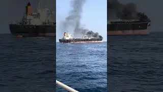 Fire on tanker ship due to lack of safety in Oman 