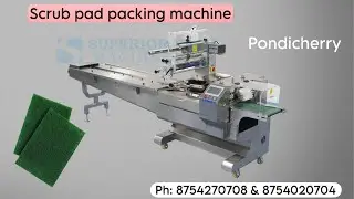 Scrub pad packing machine - FLOW WRAP
