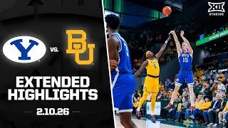 #22 BYU vs. Baylor Extended Highlights | 2025-26 Big 12 Men's Basketball