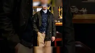 Jason Statham's Barbour American retro wax slim fit mid-length lapel trench coat #coat #shopping