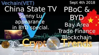 HUGE! VET Vechain-On China's State TV. PBoc, BYD and the Bay Area Trade Finance Blockchain Platform