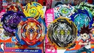 INFINITE ACHILLES | Random Booster Vol. 22 Unboxing & Battles | HL Beys Draft | ベイブレードバースト超王 GOTCHA!