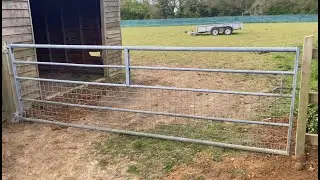 How to hang a field gate - full process start to finish