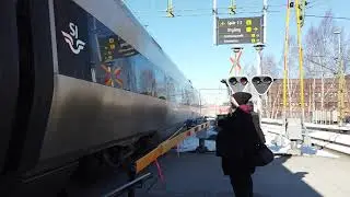 Malmö C -  Sundsvall C. Med tåg i Sundsvall C, Stockholm C.