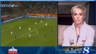 Univeristy of Portland Pilots great, US National Soccer team star Megan Rapinoe talks to KGW