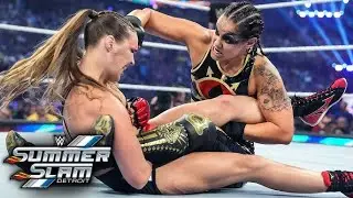 WWE SummerSlam2023: Ronda Rousey vs Shayna Baszler MMA Rules match Baszler Wins Rousey by submission