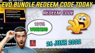 RAMPAGE EVO BUNDLE REDEEM CODE TODAY | FREE FIRE REDEEM CODE TODAY | 26 JUNE REDEEM CODE FREE FIRE