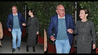 Rupert Murdoch Steps Out For Dinner With Wife Elena Zhukova Along With His Family in Santa Monica!