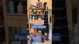 Pantry declutter & reset #pantry #pantryorganizing