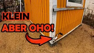 Der Aufenthaltscontainer bekommt eine Heizung und der Holzplatz wird aufgeräumt
