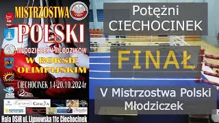 Na żywo:  Finał V Mistrzostw Polski Młodziczek 2024 Ciechocinek