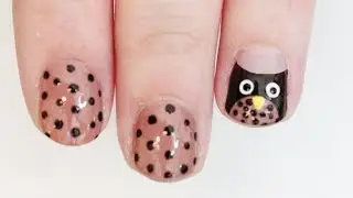 Easy Owl Nail Art | TotallyCoolNails