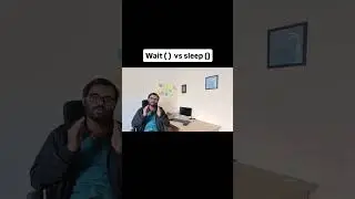 wait vs sleep 🎯 #shorts #short #shortvideo #shortsfeed #java #multithreading