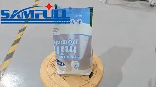 Automatic baby food dry milk powder vffs flat bottom stand up pouch packaging machine