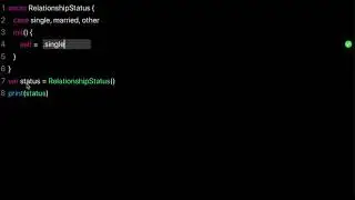 Learn Swift: Create a default initializer for your enum (Chapter 12 Lesson 6)