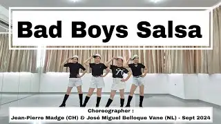 D'BLOSSOM |Bad Boys Salsa | LINE DANCE | Intermediate |Jean-Pierre Madge & Jos&eacute; Miguel Belloque Vane