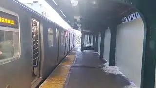 NYC: THE V TRAIN AT FLUSHING AVENUE VIA THE M LINE ??