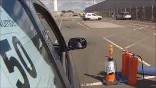 Aintree Circuit Club Halewood Autosolo 3-8-13 at Jaguar Land Rover K11 Micra On Board GoPro HD