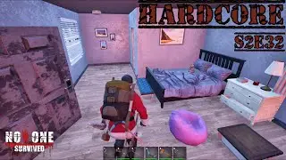 No One Survived S2E32 HARDCORE. NPC Housing and Continued Base Expansion. Let's Play Solo