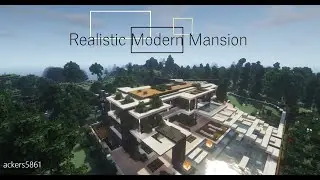 Minecraft: Realistic Modern Mansion Cinematic Showcase