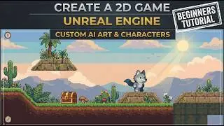 How to Make a 2D Game in Unreal Engine + Create Custom AI Art - Beginners Tutorial