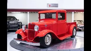 1934 Ford Pickup Restomod Startup & Walk Around | For Sale at GT Auto Lounge