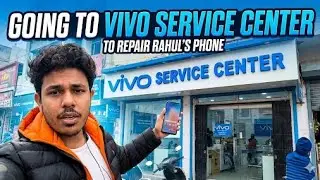 Going to vivo service center😦 to repair rahul phone📱