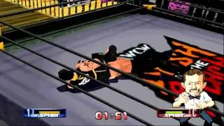 WCW nWo Revenge N64 Playthrough - WCW Title with HAN ZO MON