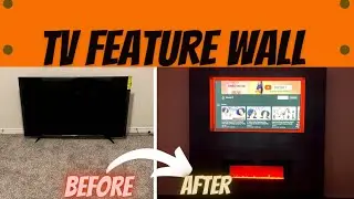 How to|| TV FEATURE WALL|| Living Room Transformation || TV Wall Inspiration||Vlog #4 ||  Moccah T