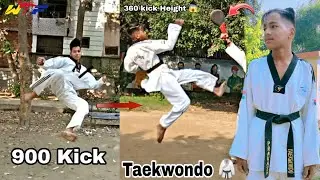 900 kick taekwondo // Corkscrew Flip ❤️ 720 twist kick  // 360 kick jumping kicks taekwondo 🥋