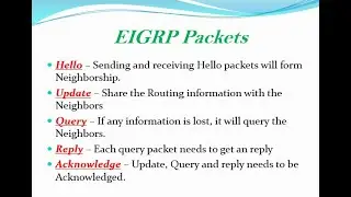 EIGRP Packets Explaned !!! - [ENGLISH]