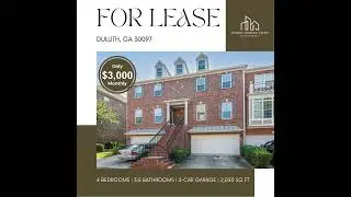 Now Leasing in Duluth GA | 4BR Luxury Townhome for Rent &ndash; Abbotts Bridge Place #shorts #realestate