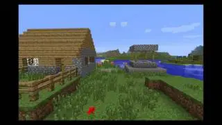 Minecraft:Small NPC village seed next to spawn