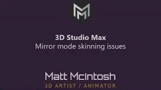 3D Studio Max: Fixing Weighting in Mirror mode