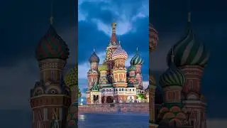 Beautiful St.Basil's Cathedral in Moscow