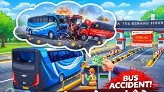 Bus accident 😔 after payment toll 🤑#gameplay #cargame #gameplay #busgameplay #3d #androidgames