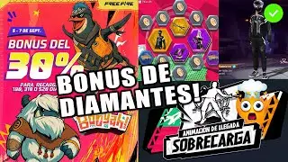 DIAMANTES GR4TIS C&oacute;mo Recargar Diamantes 30% Bonus en Pagostore Free Fire 2025 Animacion de entrada