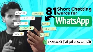 Short Chatting Words for Whatsapp | WhatsApp Tips & Tricks 2022