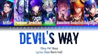 Devil's Way - Obey Me! Boys | Color coded lyrics (Kan/Rom/Ind)